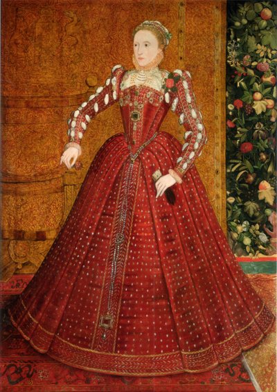 Retrato de Isabel I de Inglaterra El Retrato Hampden, ca. 1563 de Steven van der Meulen