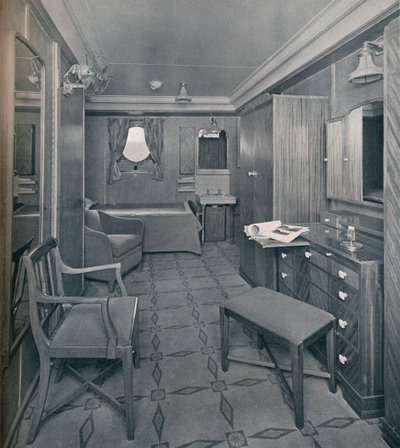 Apartamentos en la zona de Primera Clase a bordo del S.S. Empress of Britain de Stewart Bale Limited