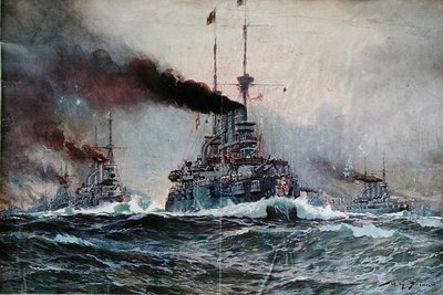 La flotilla alemana en el mar de Willy Stoewer 