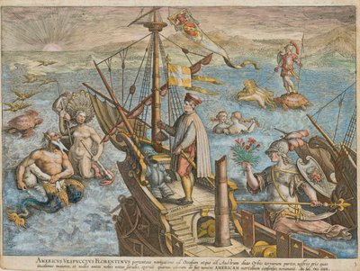 Amerigo Vespucci Americae Retectio, 1591 de Stradanus