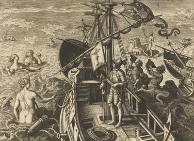Christophorus Columbus Ligur Americae Retectio de Stradanus