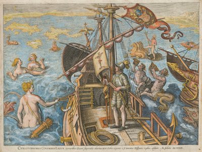 Cristóbal Colón Ligur América Retectio, 1591 de Stradanus