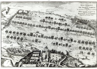 Preparación para la Batalla de Naseby, librada el 14 de junio de 1645, publicada en 