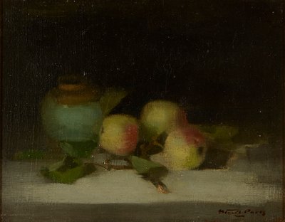 Naturaleza muerta de manzanas y jarra de jengibre de Stuart Park