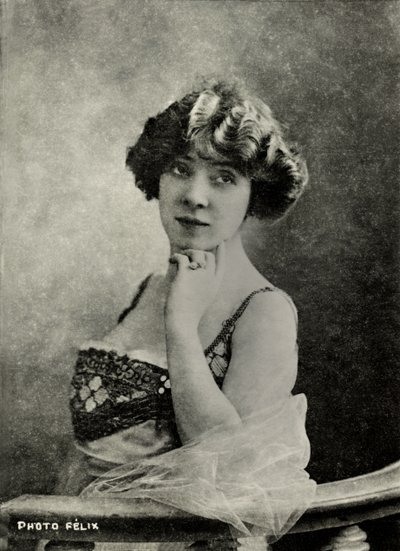 Retrato de la artista francesa Amelie Dieterle ( 1871 de Studio Felix