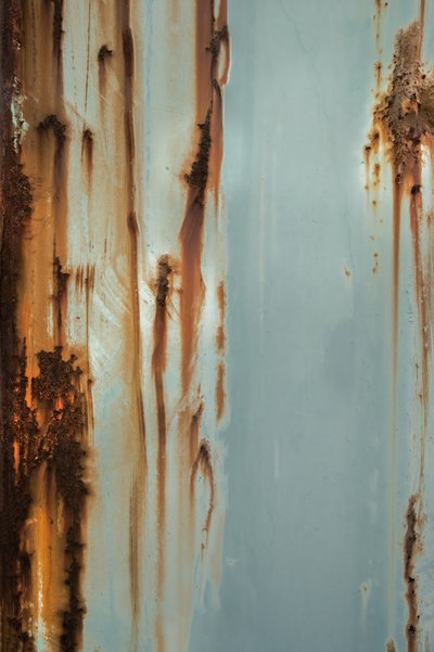 Textura de metal azul oxidado de Studio Meikle