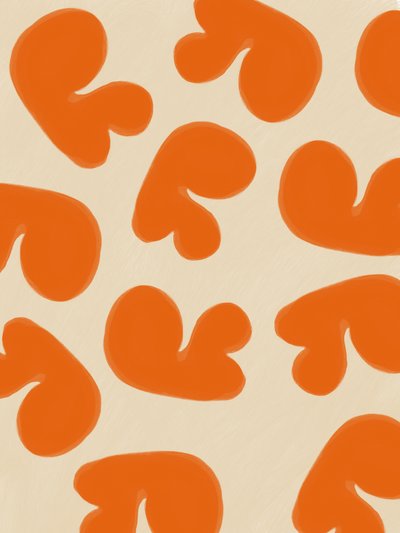 Formas abstractas de color naranja de Studio Palette