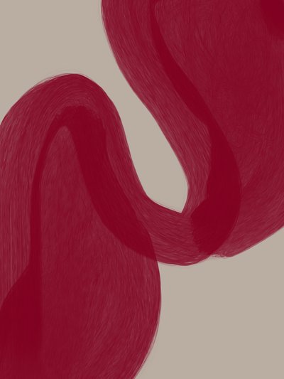 Curvas rojas sinuosas de Studio Palette
