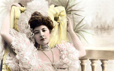 Simonet, comediante en Bruselas, Tarjeta postal, c. 1900 de Studio Reutlinger