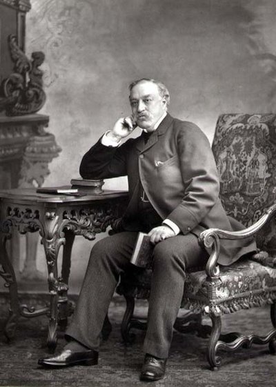 Edmund Yates (1831-94), periodista y novelista, retrato fotográfico de Studio Walery
