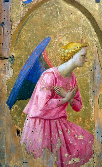 Ángel en adoración, mediados del siglo XV de Studio of Fra Angelico