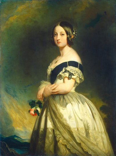 Reina Victoria, c. 1843 de Studio of Franz Xaver Winterhalter