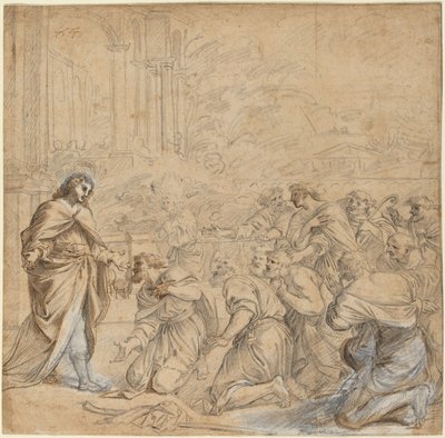José Revelándose a Sus Hermanos en Egipto de Studio of Pier Francesco Mola