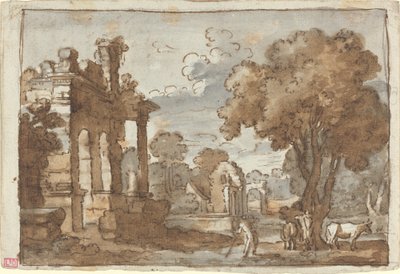 Paisaje de Style of Claude Lorrain