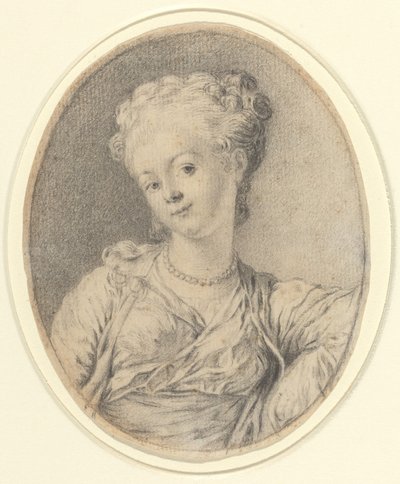 Cabeza de dama de Style of Gabriel Jacques de Saint Aubin