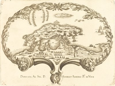 Abanico de Style of Jacques Callot