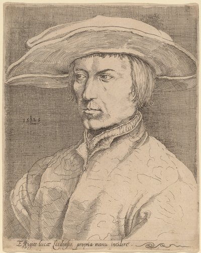 Autorretrato de Style of Lucas van Leyden after Albrecht Dürer