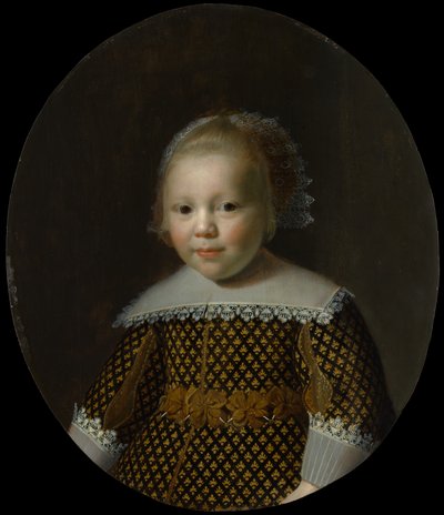 Retrato de un niño joven de Style of Paulus Moreelse