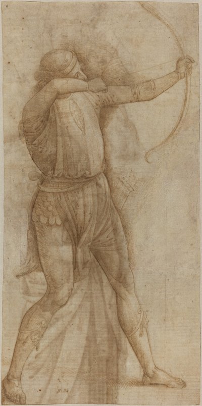 Figura de un arquero (recto) de Style of Pietro Perugino