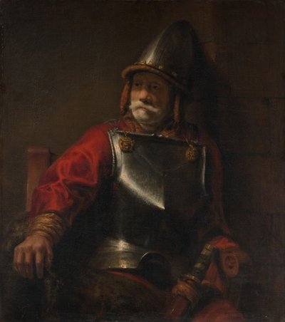 Hombre en Armadura Marte de Style of Rembrandt