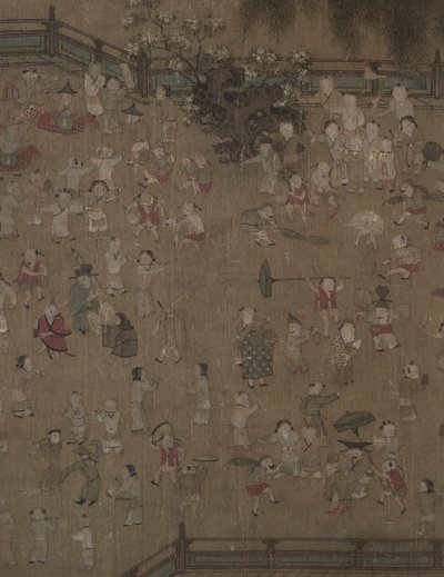 Cien niños jugando, 1100s-1200s de Su Hanchen