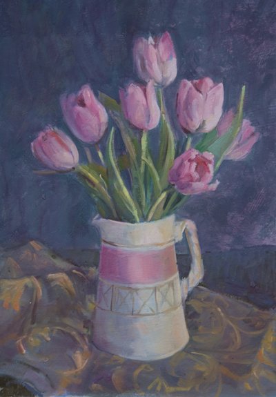 Tulipanes rosados de Sue Wales