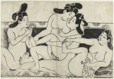 Actuación erótica
Hana ni Yosurukyo (título de la serie) de Sugimura Jihei (attributed to)