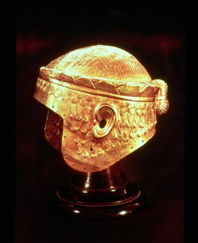 Casco de electrum del rey Mes-Kalem-Dug, c.2500-2400 a.C. de Sumerian
