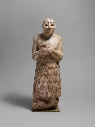 Figura votiva, c.2600-2350 a.C. (piedra) de Sumerian Sumerian