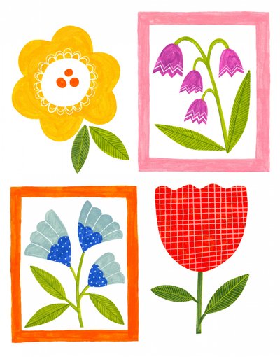 Flores populares de colores vivos de Susan Black