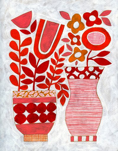 Jarrones florales modernos de Susan Black