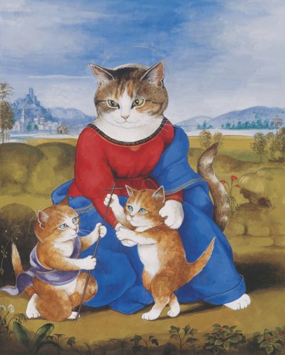 Ilustración de ¡Gatos en abundancia! Compendio de gatos cultos (pub. 2015) de Susan Herbert