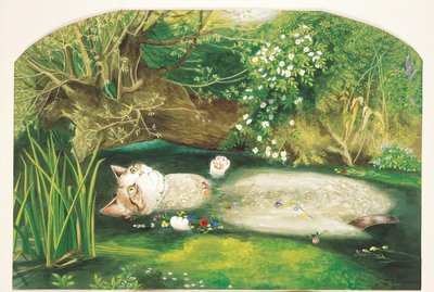 Ilustración de ¡Gatos en abundancia! Compendio de gatos cultos (pub. 2015) de Susan Herbert