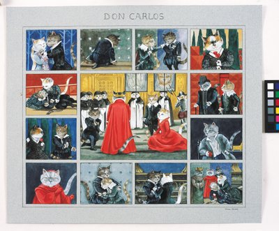Ilustración de ¡Gatos en abundancia! Compendio de gatos cultos (pub. 2015) de Susan Herbert