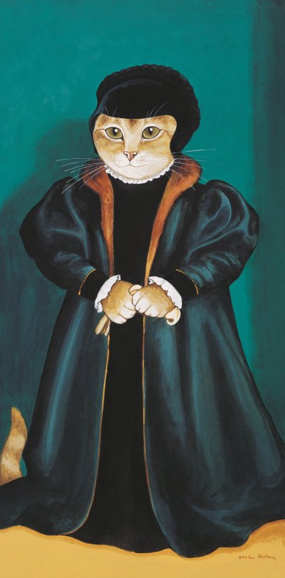 Ilustración de ¡Gatos en abundancia! Compendio de gatos cultos (pub. 2015) de Susan Herbert