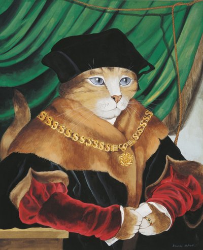 Ilustración de ¡Gatos en abundancia! Compendio de gatos cultos (pub. 2015) de Susan Herbert