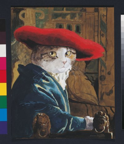 Ilustración de ¡Gatos en abundancia! Compendio de gatos cultos (pub. 2015) de Susan Herbert
