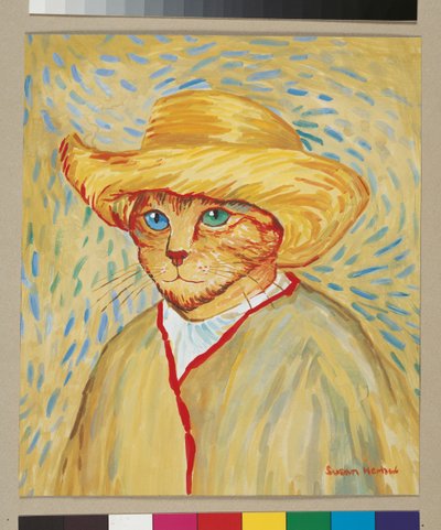 Ilustración de ¡Gatos en abundancia! Compendio de gatos cultos (pub. 2015) de Susan Herbert