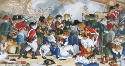 Ilustración de ¡Gatos en abundancia! Compendio de gatos cultos (pub. 2015) de Susan Herbert