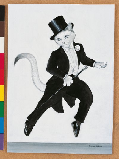 Ilustración de ¡Gatos en abundancia! Compendio de gatos cultos (pub. 2015) de Susan Herbert