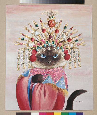 Ilustración de ¡Gatos en abundancia! Compendio de gatos cultos (pub. 2015) de Susan Herbert