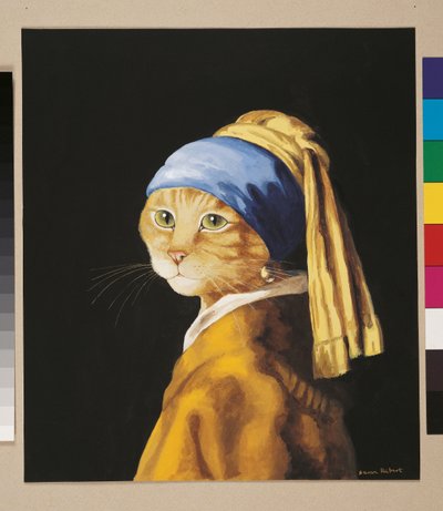Ilustración de ¡Gatos en abundancia! Compendio de gatos cultos (pub. 2015) de Susan Herbert