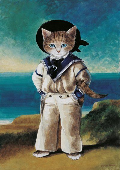 Ilustración de ¡Gatos en abundancia! Compendio de gatos cultos (pub. 2015) de Susan Herbert