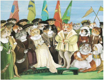Ilustración de Opera Cats (pub. 1997) de Susan Herbert