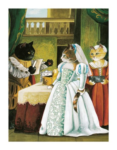 Ilustración de Gatos de Shakespeare: Poster Book (pub. 2016) de Susan Herbert
