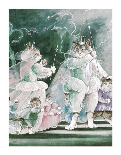 Ilustración de Gatos de Shakespeare: Poster Book (pub. 2016) de Susan Herbert