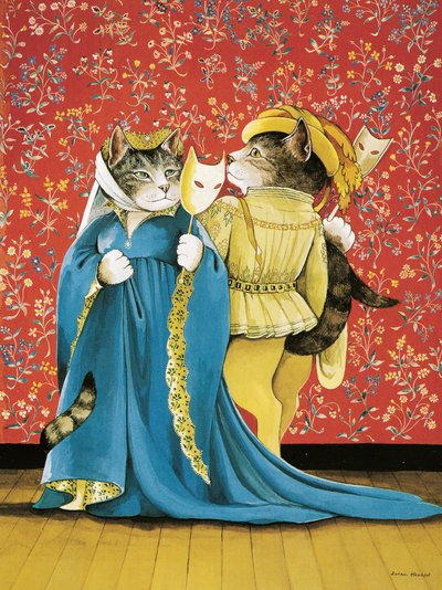 Ilustración de Gatos de Shakespeare: Poster Book (pub. 2016) de Susan Herbert