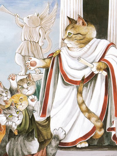 Ilustración de Gatos de Shakespeare: Poster Book (pub. 2016) de Susan Herbert