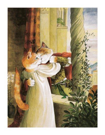 Ilustración de Gatos de Shakespeare: Poster Book (pub. 2016) de Susan Herbert