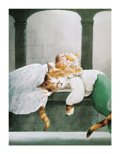 Ilustración de Gatos de Shakespeare: Poster Book (pub. 2016) de Susan Herbert